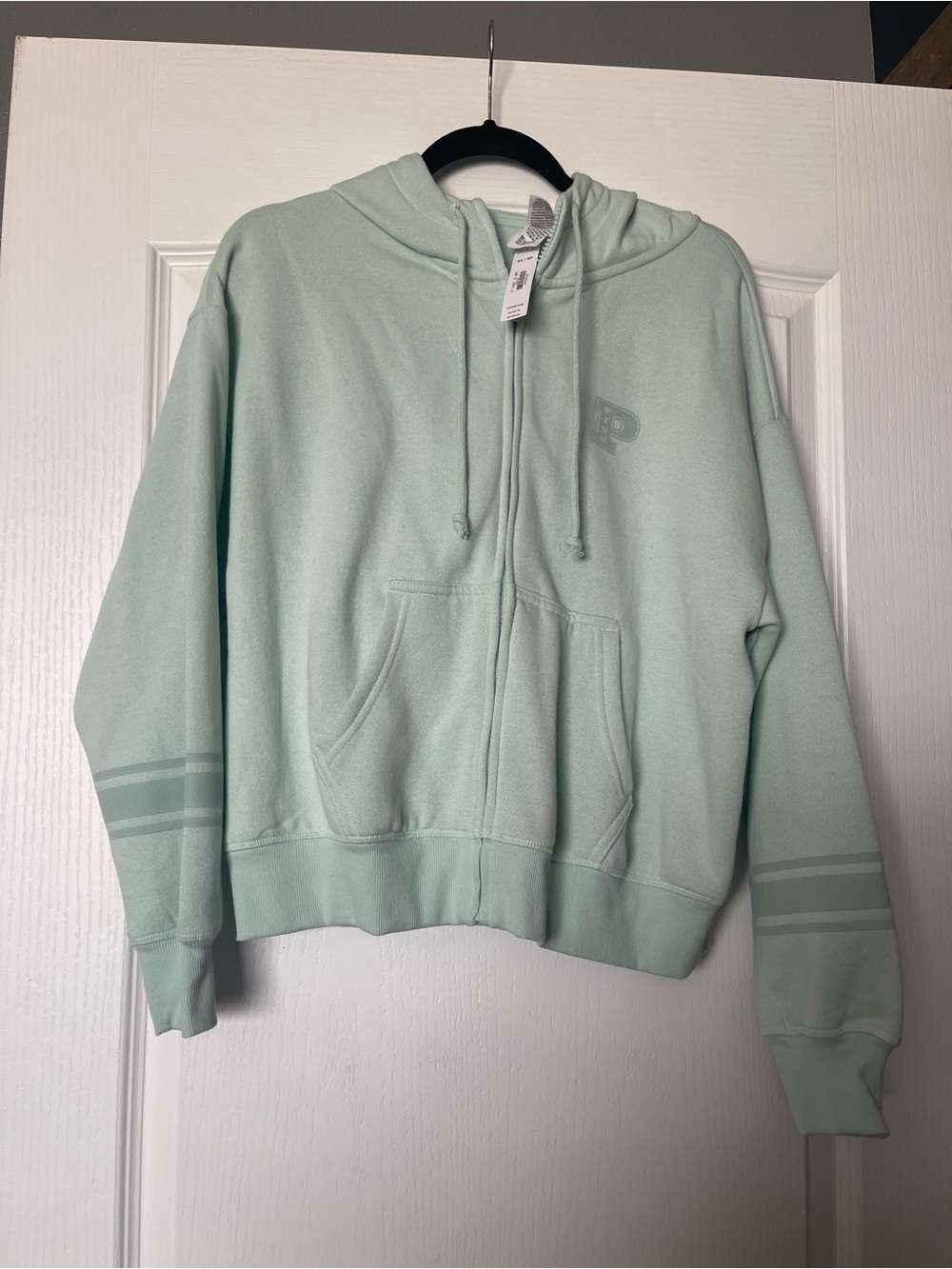 PINK Victoria's Secret Mint Zip Hoodie